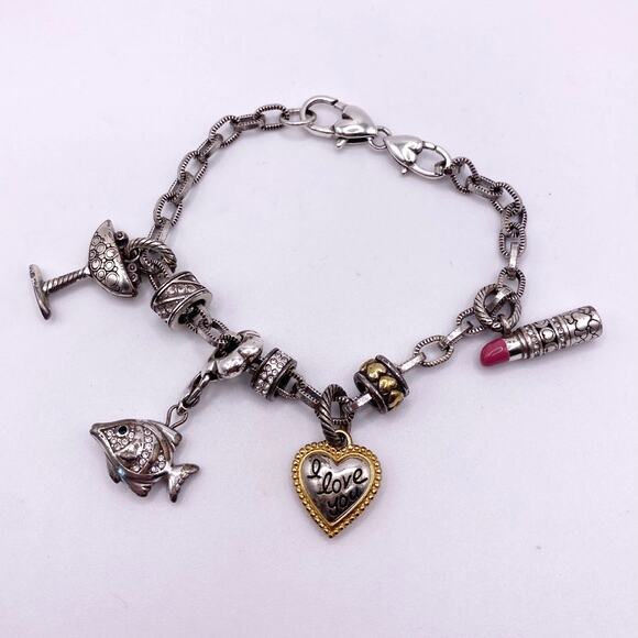 Vintage Brighton Party Charms Bracelet - Picture 1 of 5
